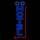 Vertical Hotel Handmade Art Neon Sign