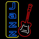 Vertical Jazz With Guitar 1 Handmade Art Neon Sign