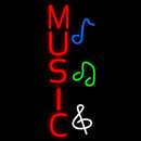 Vertical Music Handmade Art Neon Sign