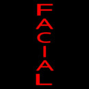 Vertical Red Facial Handmade Art Neon Sign