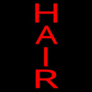 Vertical Red Hair Handmade Art Neon Sign