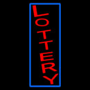 Vertical Red Lottery Blue Border Handmade Art Neon Sign