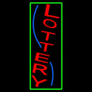 Vertical Red Lottery Blue Border Handmade Art Neon Sign