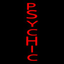 Vertical Red Psychic Handmade Art Neon Sign