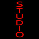 Vertical Red Studio Handmade Art Neon Sign