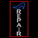 Vertical Shoe Repair With Border Handmade Art Neon Sign