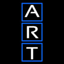 Vertical White Art Handmade Art Neon Sign