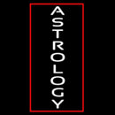 Vertical White Astrology Handmade Art Neon Sign