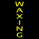 Vertical Yellow Waxing Handmade Art Neon Sign