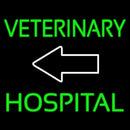 Veterinary Hospital With Arrow 1 Handmade Art Neon Sign