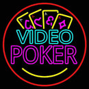 Video Poker With Cards 1 Handmade Art Neon Sign