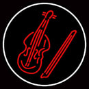 Violin Handmade Art Neon Sign