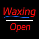 Waxing Open White Line Handmade Art Neon Sign