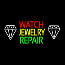 Watch Jewelry Repair With White Logo Handmade Art Neon Sign