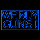 We Buy Guns Handmade Art Neon Sign