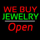 We Buy Jewelry Block Open White Line Handmade Art Neon Sign