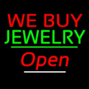 We Buy Jewelry Open Green Line Handmade Art Neon Sign
