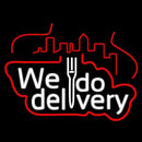 We Do Delivery Handmade Art Neon Sign