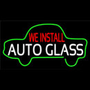 We Install Auto Glass Car Logo Handmade Art Neon Sign
