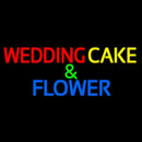 Wedding Cakes And Flowers Handmade Art Neon Sign