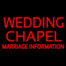 Wedding Chapel Marriage Information Handmade Art Neon Sign