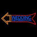 Wedding Information Handmade Art Neon Sign