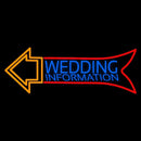 Wedding Information Handmade Art Neon Sign