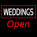 Weddings Open Handmade Art Neon Sign