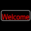 Welcome Bar With White Border Handmade Art Neon Sign