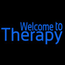 Welcome To Therapy Handmade Art Neon Sign