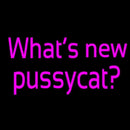 Whats New Pussycat Handmade Art Neon Sign