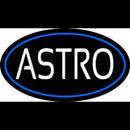 White Astro Blue Border Handmade Art Neon Sign