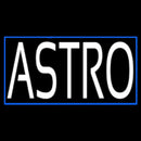 White Astro Blue Border Handmade Art Neon Sign