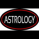 White Astrology Block Red Handmade Art Neon Sign