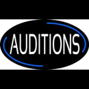 White Auditions Handmade Art Neon Sign