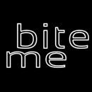 White Bite Me Handmade Art Neon Sign