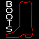 White Boots Handmade Art Neon Sign