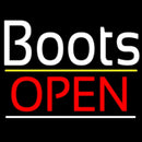 White Boots Open Handmade Art Neon Sign