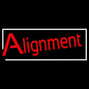 White Border Alignment Handmade Art Neon Sign