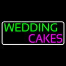 White Border Wedding Cakes Handmade Art Neon Sign
