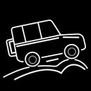 White Car Handmade Art Neon Sign