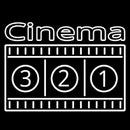 White Cinema Block Handmade Art Neon Sign