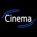 White Cinema Handmade Art Neon Sign