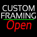 White Custom Framing With Open 2 Handmade Art Neon Sign
