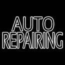 White Double Stroke Auto Repair Handmade Art Neon Sign
