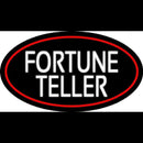 White Fortune Teller With Red Border Handmade Art Neon Sign