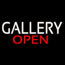 White Gallery Open Handmade Art Neon Sign