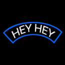 White Hey Handmade Art Neon Sign
