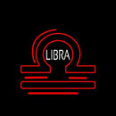 White Libra Zodiac Handmade Art Neon Sign