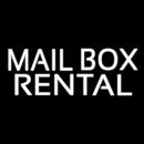 White Mail Box Rental Handmade Art Neon Sign